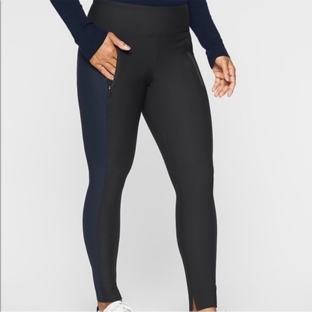Athleta Black and Navy Leggings